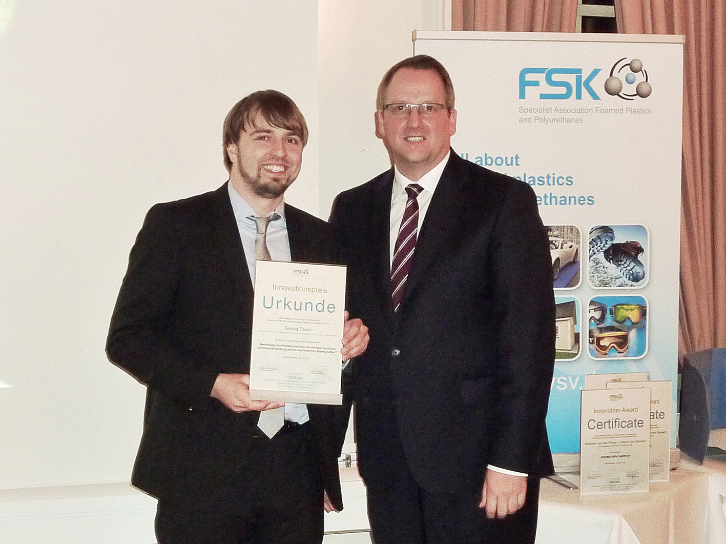 Preisverleihung FSK Innovationspreis Schaumkunstsoffe 2016 | Polymer Engineering Bayreuth Preisverleihung FSK Innovationspreis Schaumkunstsoffe 2016 | Polymer Engineering Bayreuth