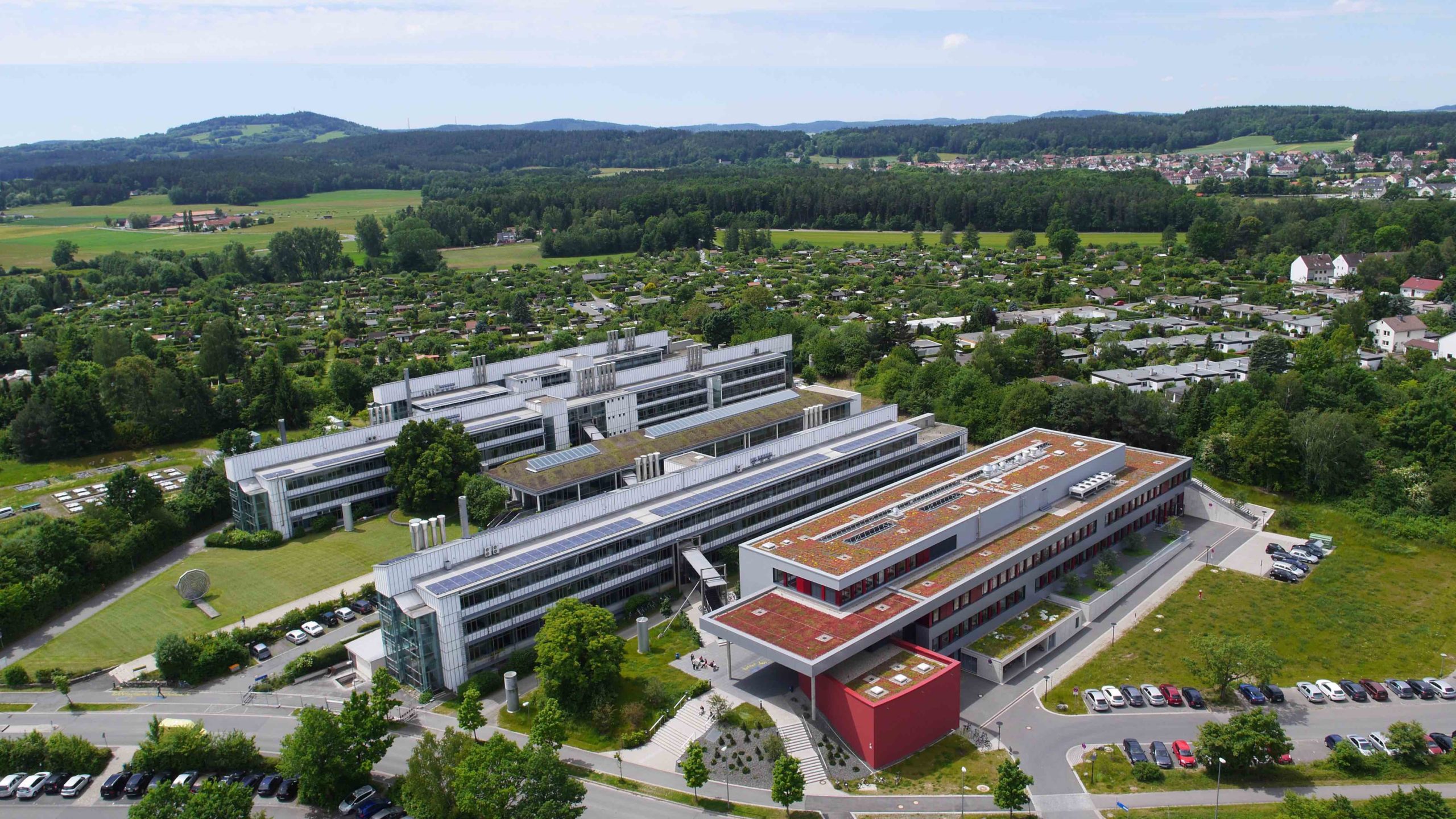 Universität Bayreuth von oben | Polymer Engineering Bayreuth Universität Bayreuth von oben | Polymer Engineering Bayreuth